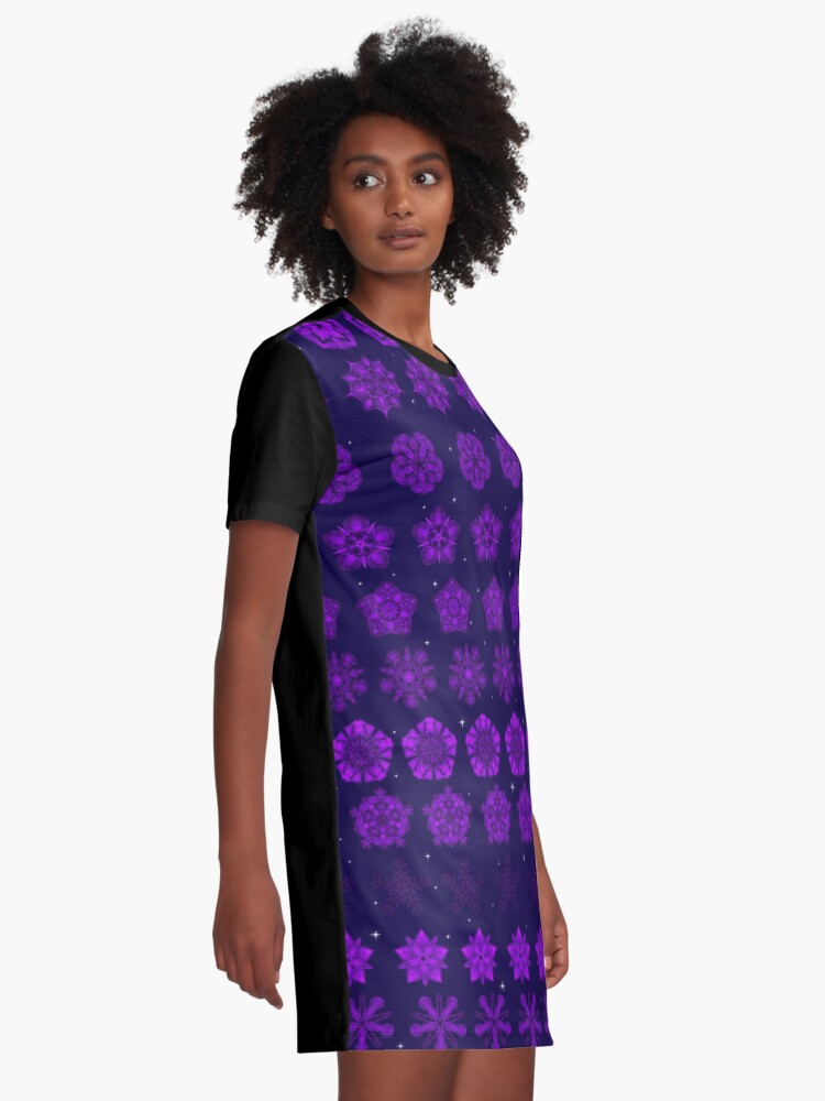 Alternate view of Amethyst in the Sparkling Sea Graphic T-Shirt Dress