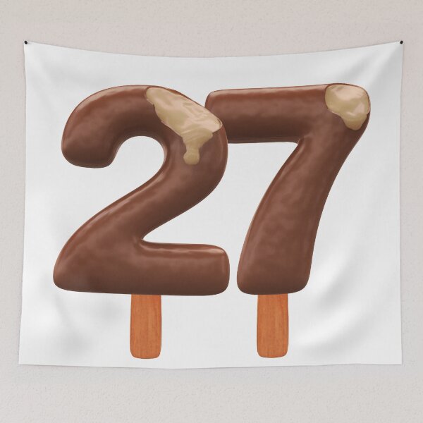Item preview, 27 Ice Cream Twenty Seven Number 3d Chocolate designed and sold by HelloFromAja.