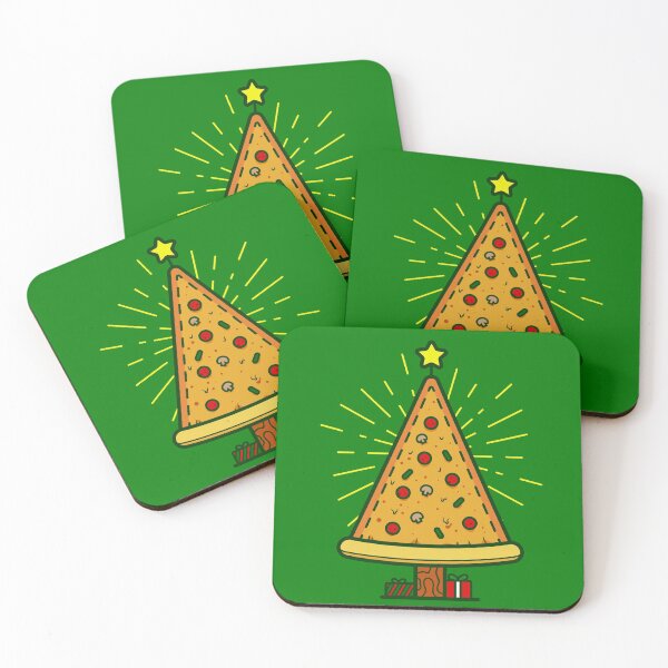 Item preview, pizza ugly christmas tree designed and sold by Gossip Rag.