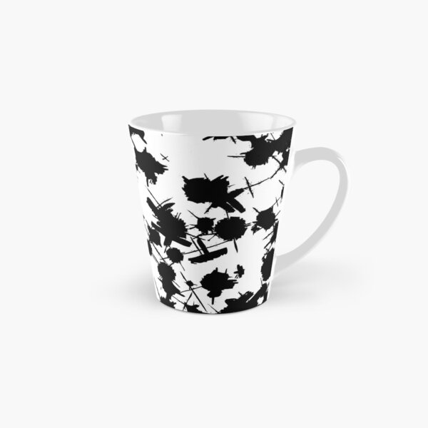 Creative Writer at Work Ink Splatter Pattern (Black and White) Tall Mug