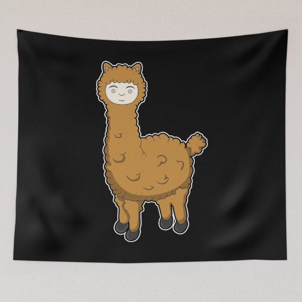 Item preview, Alpaca llama comic cute andean pet gift designed and sold by redshirtz.