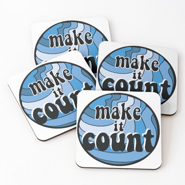 Item preview, Make it Count Blue designed and sold by coletteburd.