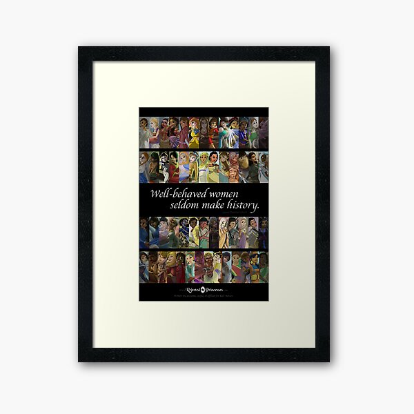 Rejected Princesses 1 Year Anniversary Poster Framed Art Print
