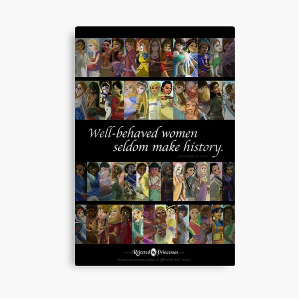 Rejected Princesses 1 Year Anniversary Poster Canvas Print