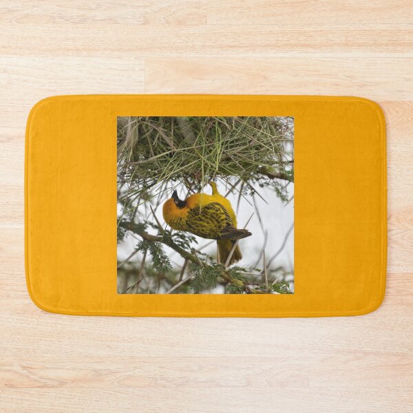 Item preview, Vitelline Masked Weaver (Ploceus vitellinus) Building a Nest designed and sold by Yair Karelic.