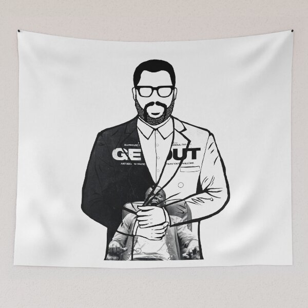 Item preview, Jordan Peele Get Out Portrait, Black and White designed and sold by Film.O.Grapher.