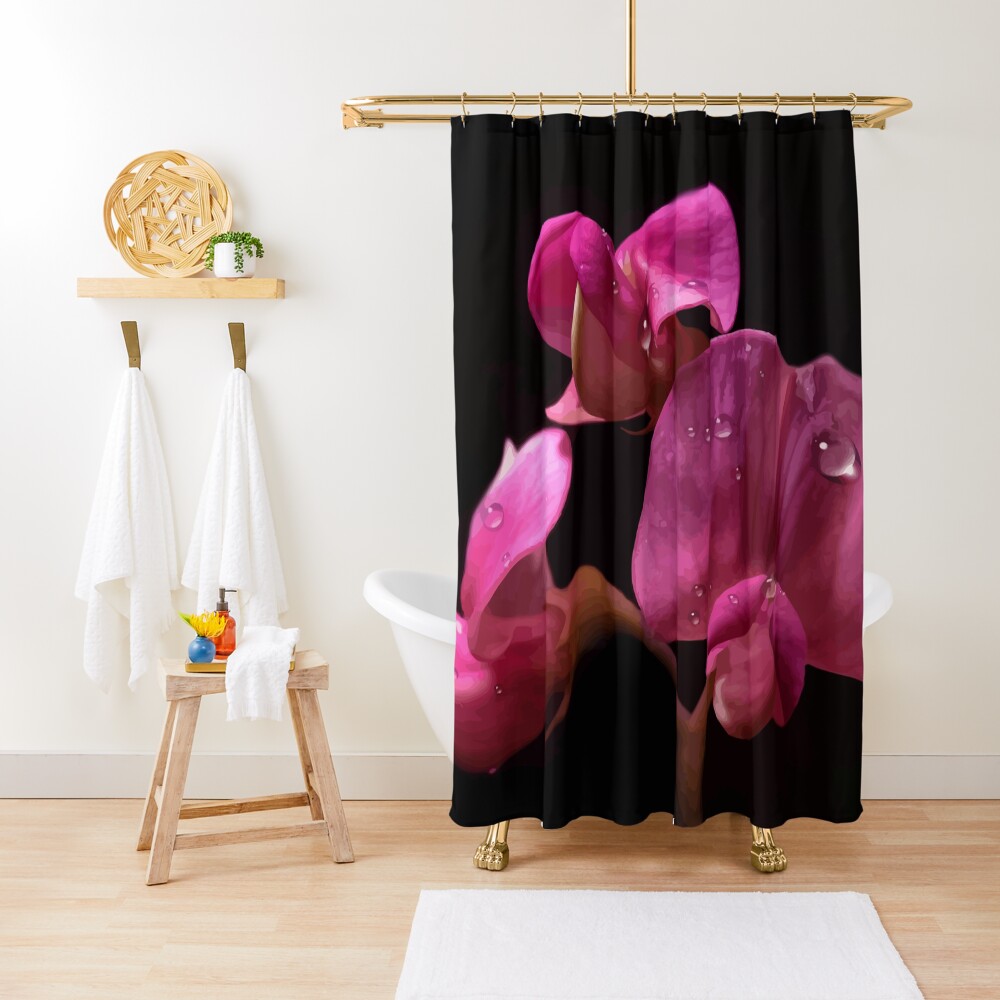 "Wicken mit Wassertropfen" Duschvorhang von harietteh | Redbubble