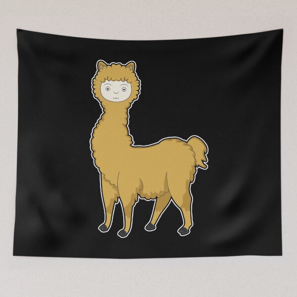 Item preview, Alpaca comic llama andean pet cute animal gift designed and sold by redshirtz.