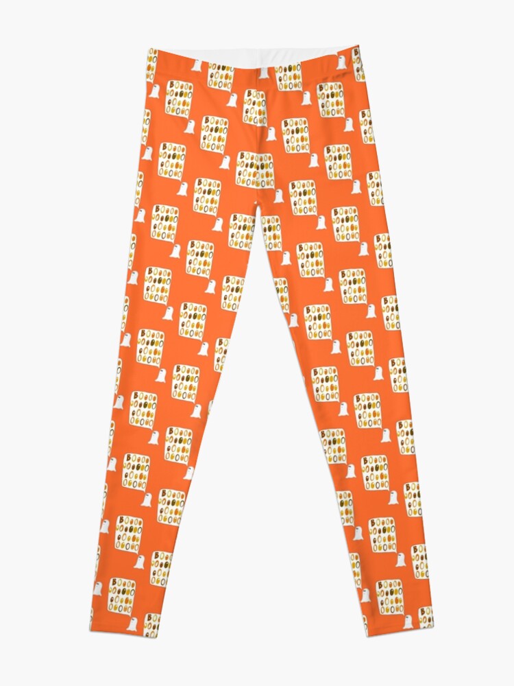 Alternate view of Halloween "BOO" Ghost Leggings