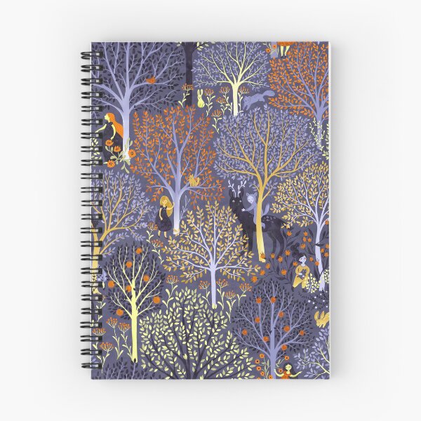 Item preview, Magical Forest in blue designed and sold by Gaia Marfurt.