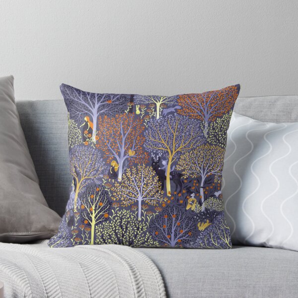 Item preview, Magical Forest in blue designed and sold by Gaia Marfurt.