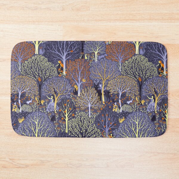 Item preview, Magical Forest in blue designed and sold by Gaia Marfurt.