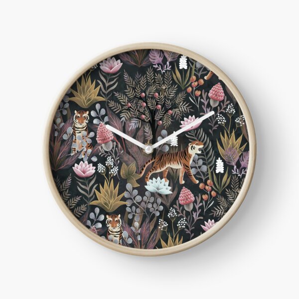 Moody jungle Clock