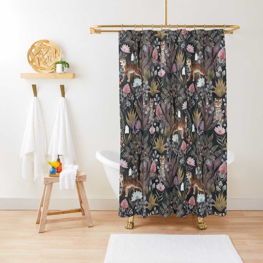 "Moody jungle" Shower Curtain for Sale by gaiamarfurt Redbubble