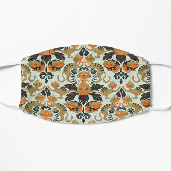 Damask cats Flat Mask