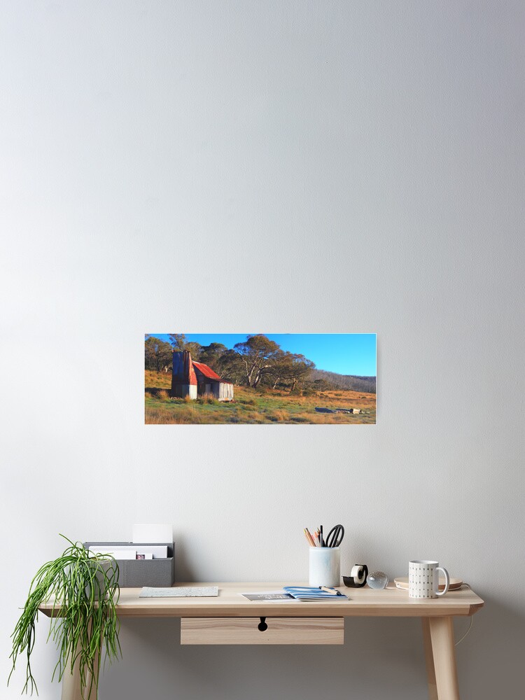 Thumbnail 2 of 3, Poster, Four Mile Hut. Kiandra. designed and sold by DONWILSON.
