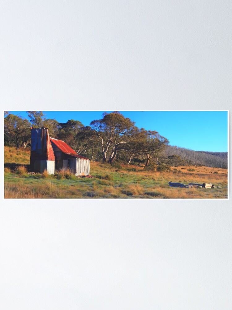 Thumbnail 1 of 3, Poster, Four Mile Hut. Kiandra. designed and sold by DONWILSON.