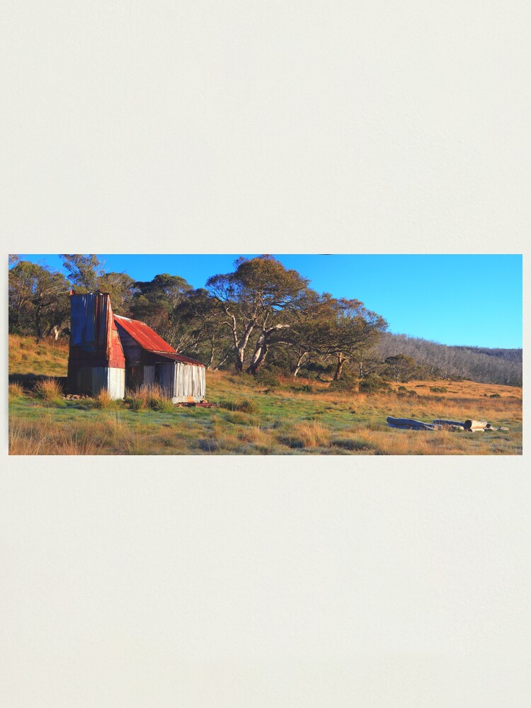 Thumbnail 1 of 3, Photographic Print, Four Mile Hut. Kiandra. designed and sold by DONWILSON.