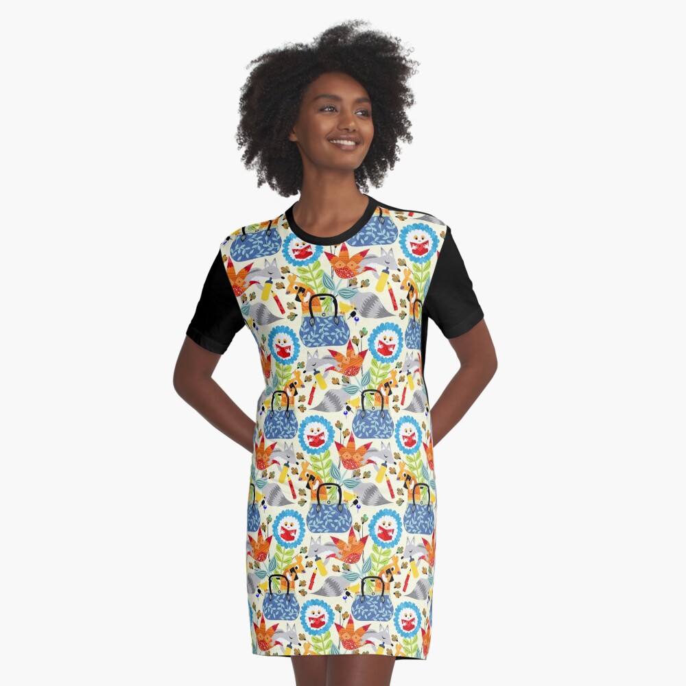 Item preview, Graphic T-Shirt Dress designed and sold by gaiamarfurt.