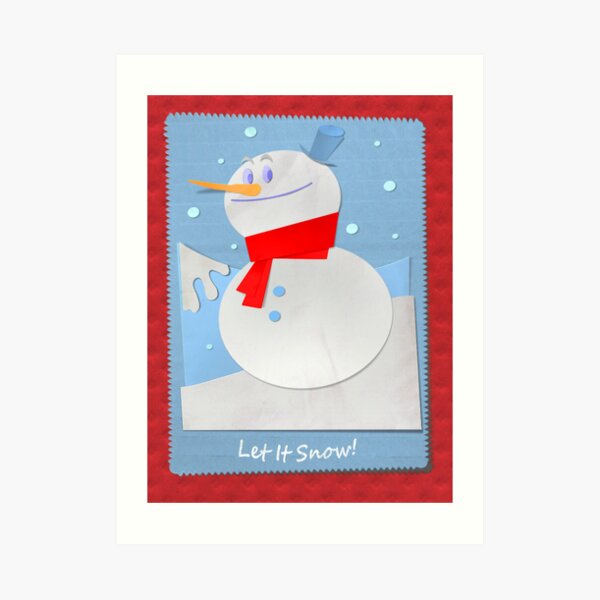 Let it snow! Art Print