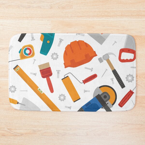 Item preview, Construction Tools Pattern designed and sold by AnastasiaDesign.