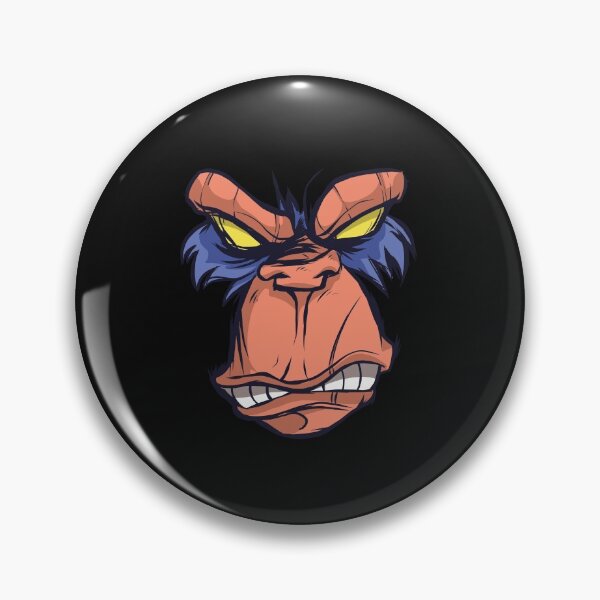 Item preview, Angry chimpanzee, monkey, monkey head, monkey face designed and sold by DerSenat.