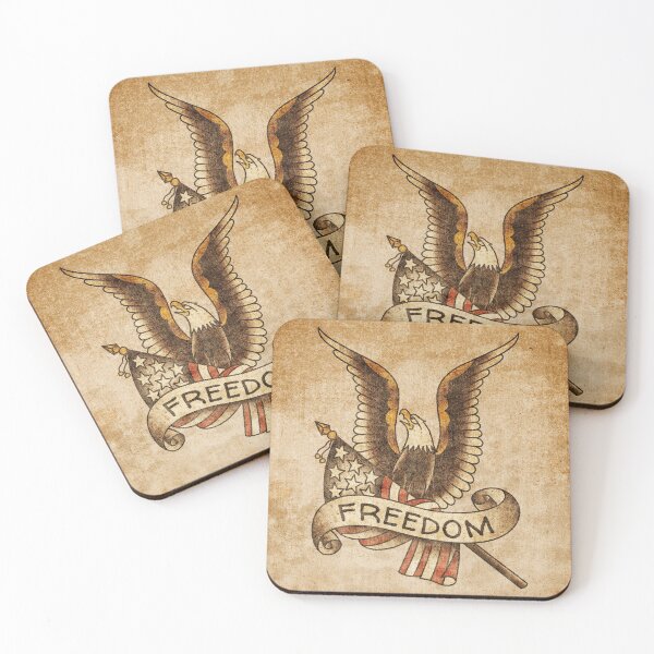 Item preview, Salty-Dog2 American Traditional Patriotic Eagle and Flag designed and sold by Salty-Dog2.