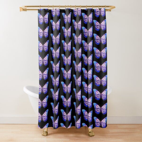 Crystal Butterfly Shower Curtain
