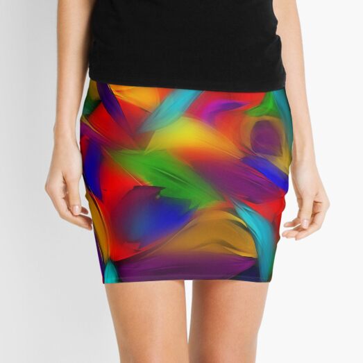 Rainbow Dapple Mini Skirt