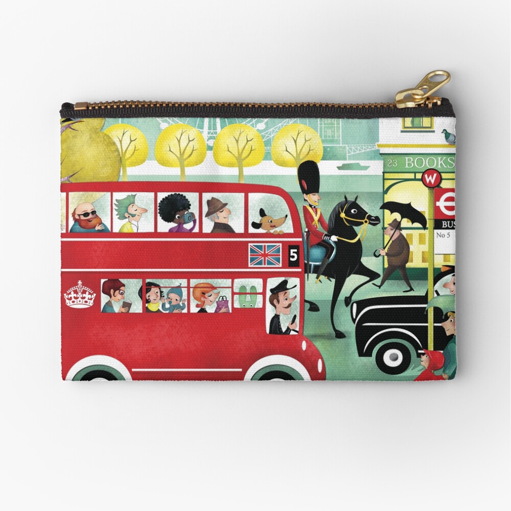 Happy London Zipper Pouch