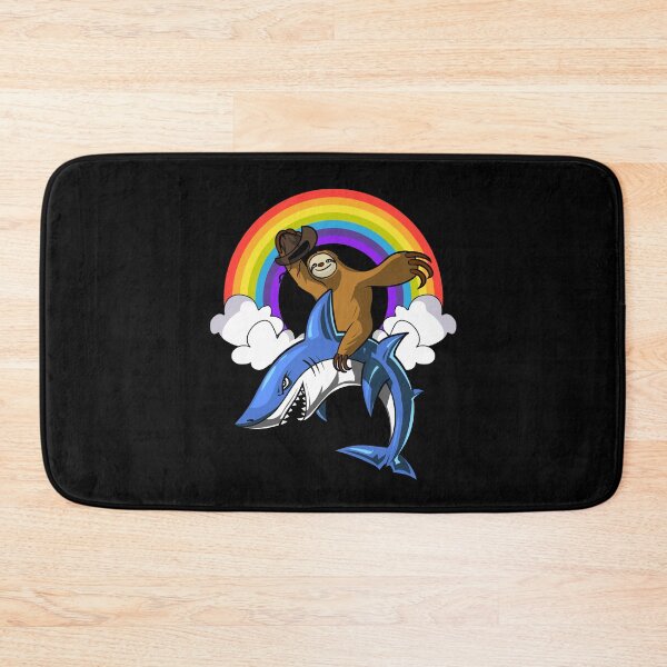 Item preview, Sloth Cowboy Riding Shark designed and sold by underheaven.