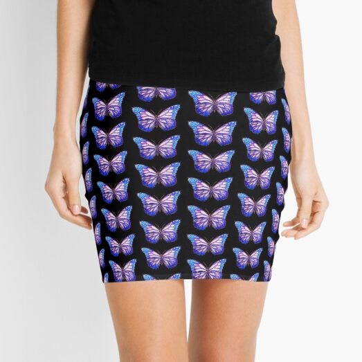 Crystal Butterfly Mini Skirt