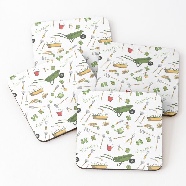 Item preview, Gardening Tools Pattern designed and sold by AnastasiaDesign.
