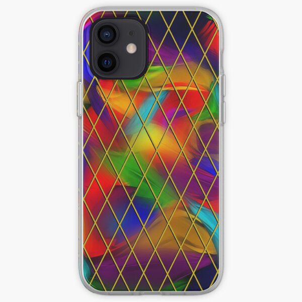 Golden Diamonds, Rainbow Void iPhone Soft Case