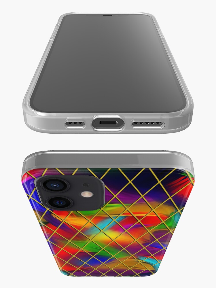 Alternate view of Golden Diamonds, Rainbow Void iPhone Case & Cover