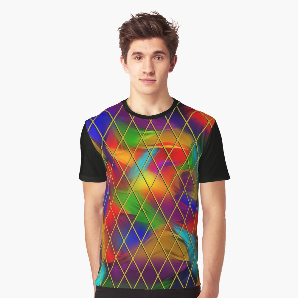 Golden Diamonds, Rainbow Void Graphic T-Shirt