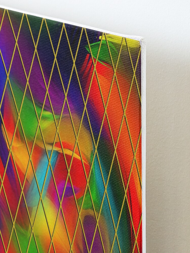 Alternate view of Golden Diamonds, Rainbow Void Mounted Print