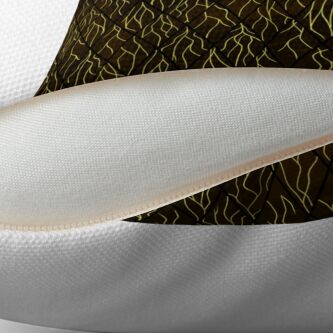 Alternate view of Earthen Scales, Golden Streams Throw Pillow