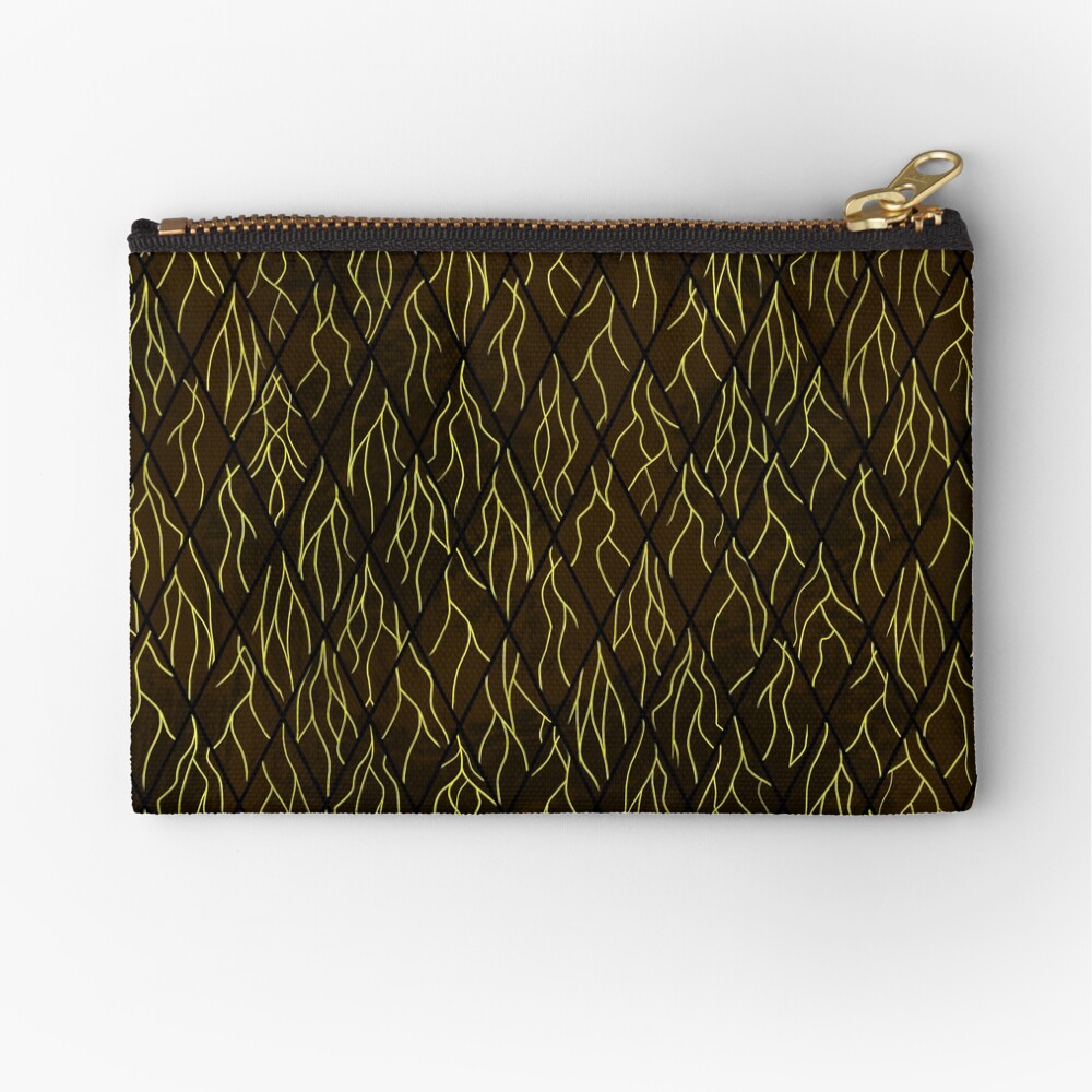 Earthen Scales, Golden Streams Zipper Pouch