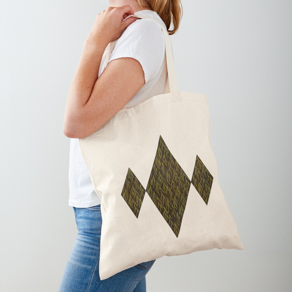 Earthen Scales, Golden Streams Tote Bag