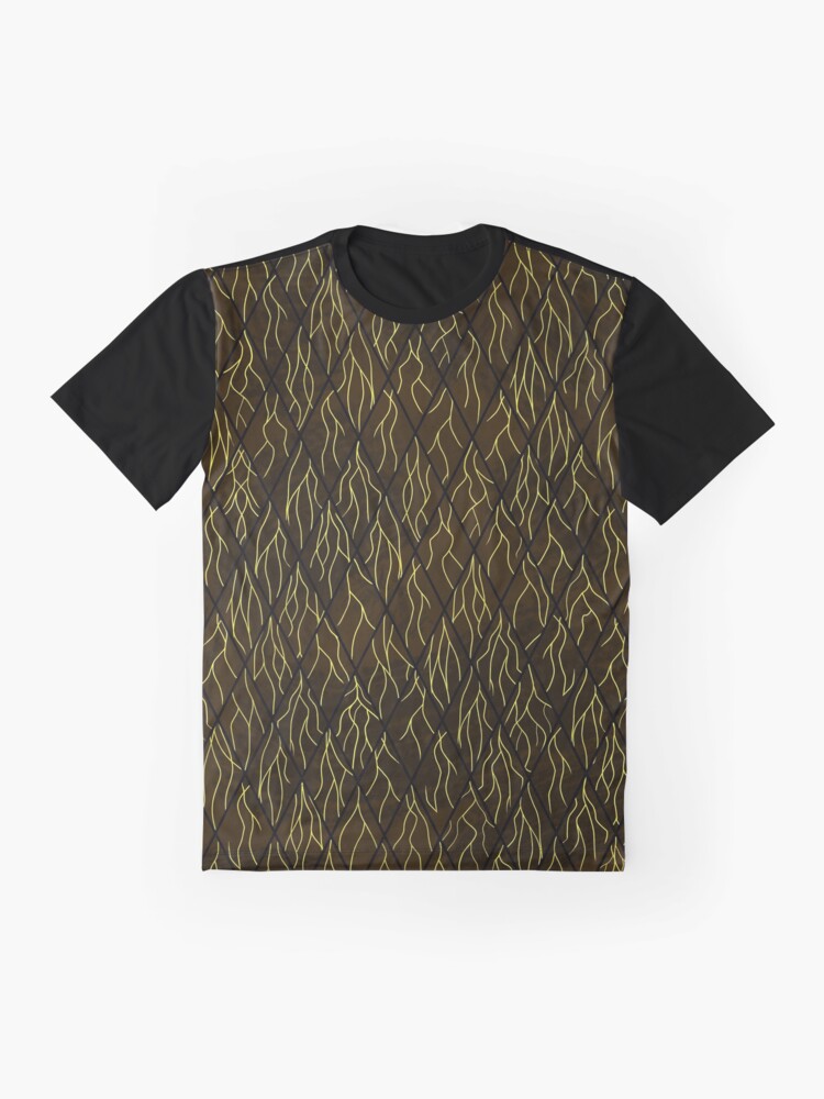 Alternate view of Earthen Scales, Golden Streams Graphic T-Shirt