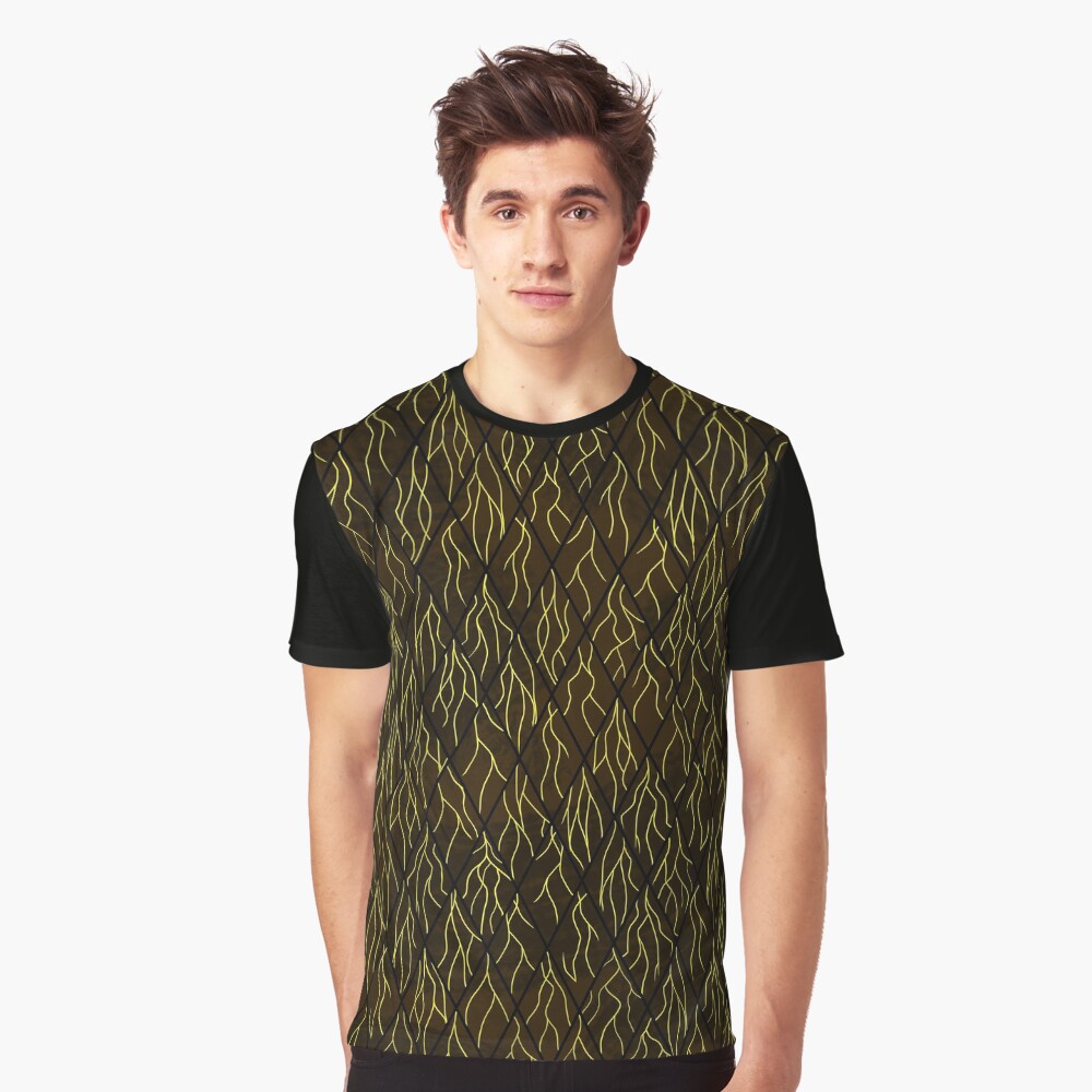 Earthen Scales, Golden Streams Graphic T-Shirt