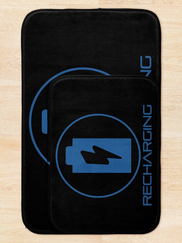 Thumbnail 5 of 6, Bath Mat, Recharging designed and sold by MrTeeTime.