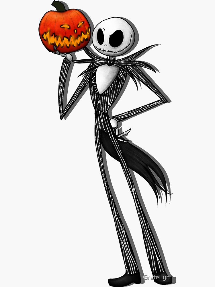 "Jack the Pumpkin King" Sticker for Sale by GreteLyn Redbubble