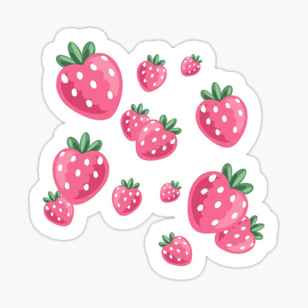 Strawberries ~ KYOOT FROOTS Sticker
