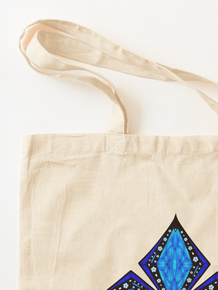 Alternate view of Onyx Beams of Flowers and Gems Tote Bag