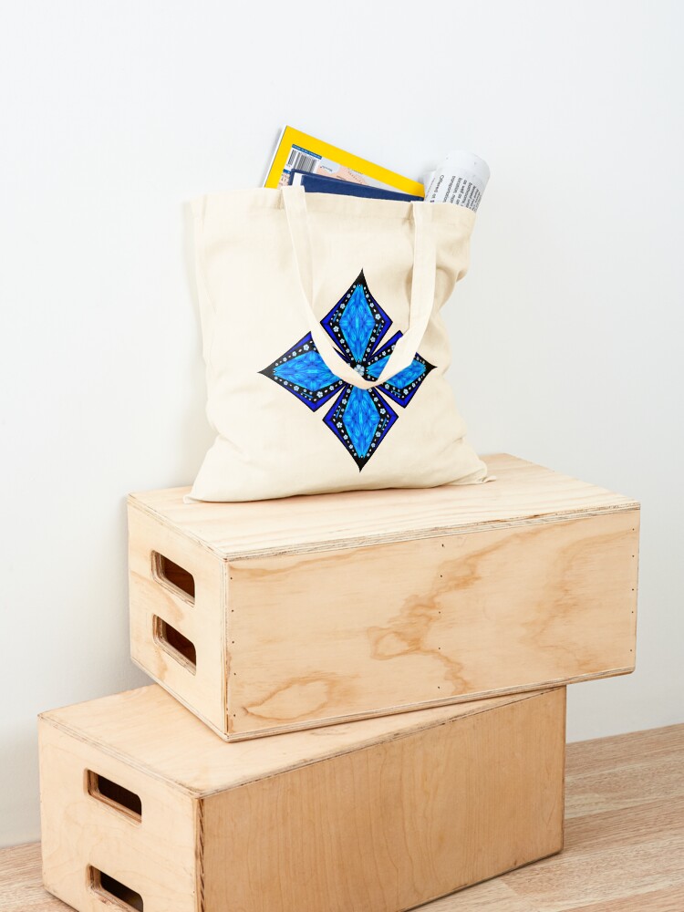Alternate view of Onyx Beams of Flowers and Gems Tote Bag