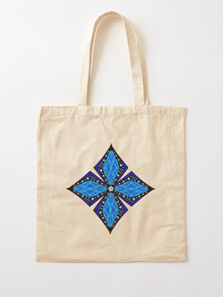 Alternate view of Onyx Beams of Flowers and Gems Tote Bag