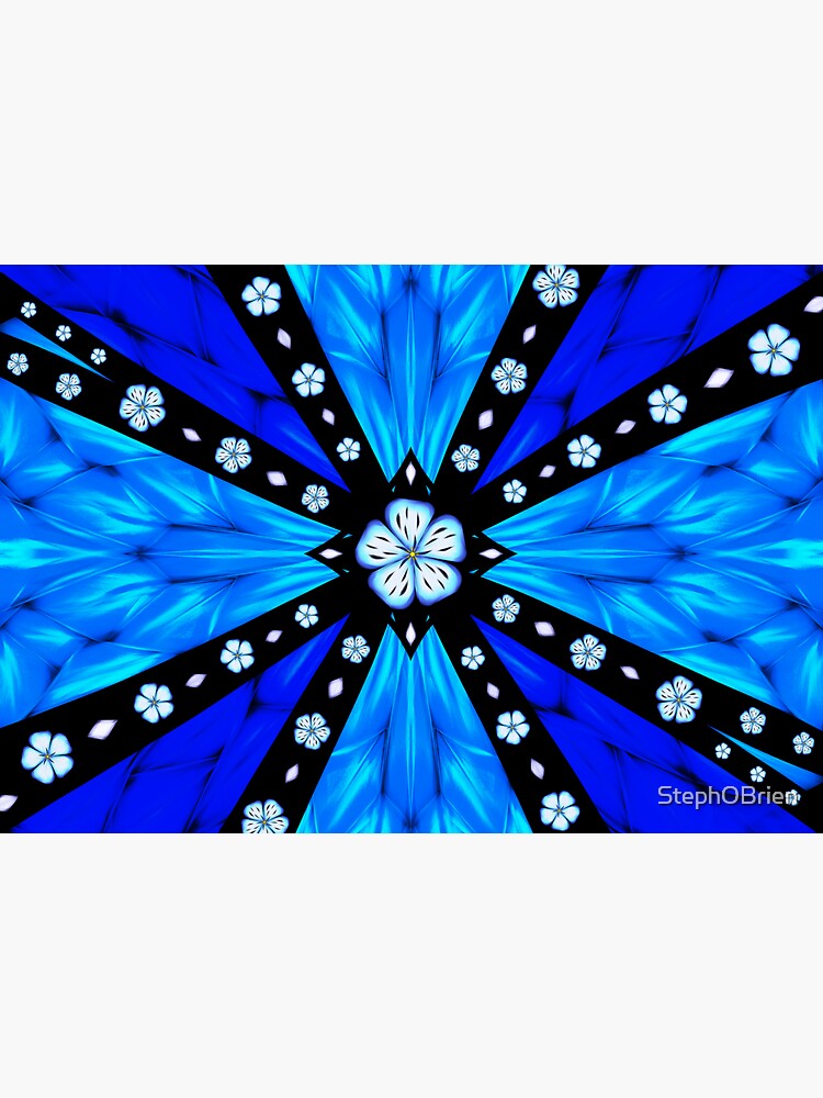 Onyx Beams of Flowers and Gems by StephOBrien