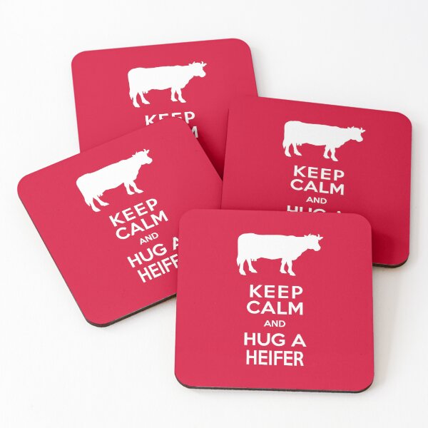 Item preview, Dairy Farm Keep Calm and Hug a Heifer designed and sold by AntiqueImages.